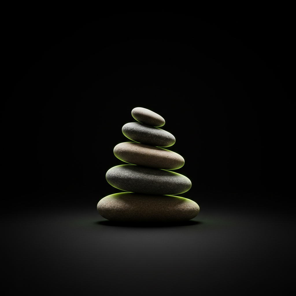 A stone cairn