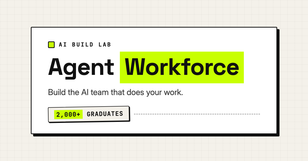 AIBL Agent Workforce course artwork: build the AI team that does your work